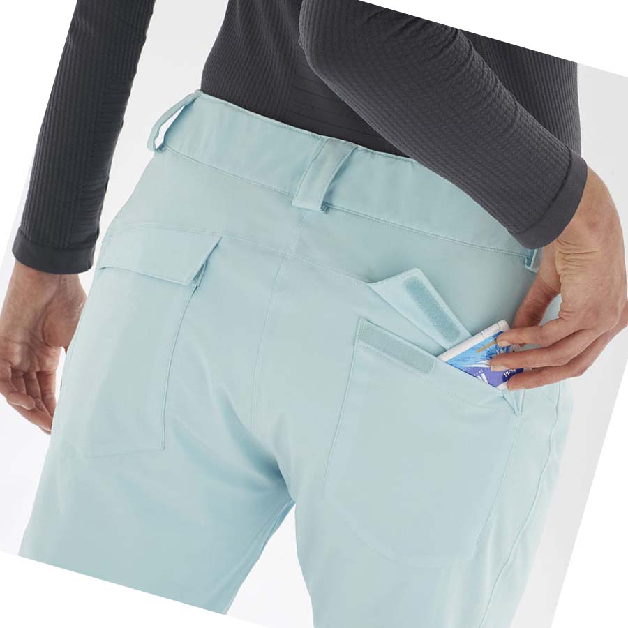 Pantalones De Esquí Salomon EDGE Mujer Verde Menta | MX 2324WNB